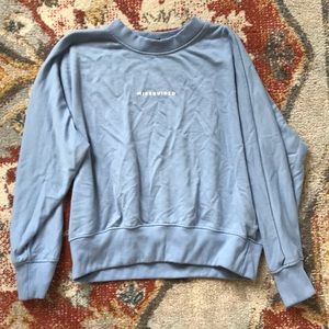 Blue misguided sweatshirt